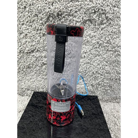 Disney Blendjet Mickey Mouse Portable Blender Love Story Red Black W/charger USB - Picture 11 of 12
